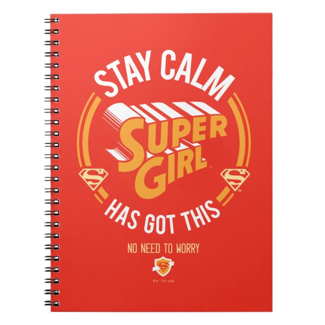 Stanna Lugn Supergirl har Har det här Anteckningsbok (Framsidan)