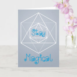 "Stanna magisk" Helig-geometri Kort