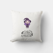 "Stanna magiska vinklingsetiketten Pillow"