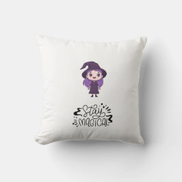 "Stanna magiska vinklingsetiketten Pillow" Kudde