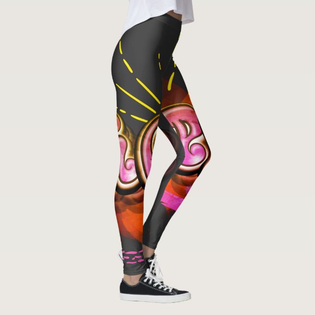 Stanna med Inspired Graffiti HOPE Graphic Leggings (Höger)