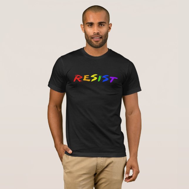 Stanna med Pridet! (upp till 3 gånger!) T-shirt (Hel framsida)