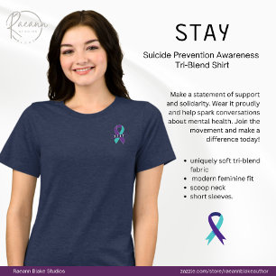 "Stanna" Medvetenhet om självmordsförebyggande T Shirt