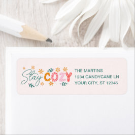 Stanna Mysigt jul-Helgdag Returadress Etikett