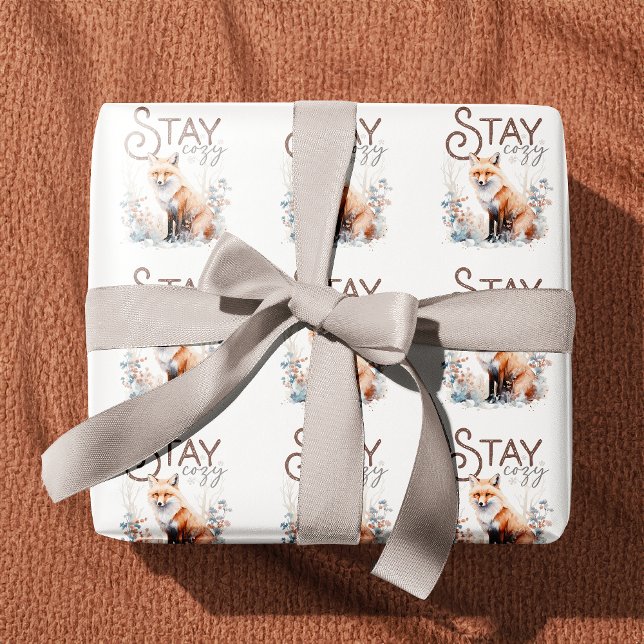 Stanna Mysigt Woodland Fox-jul Presentpapper (Skapare uppladdad)
