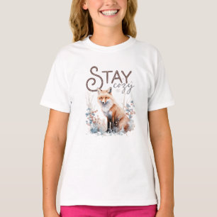 Stanna Mysigt Woodland Fox-jul T Shirt