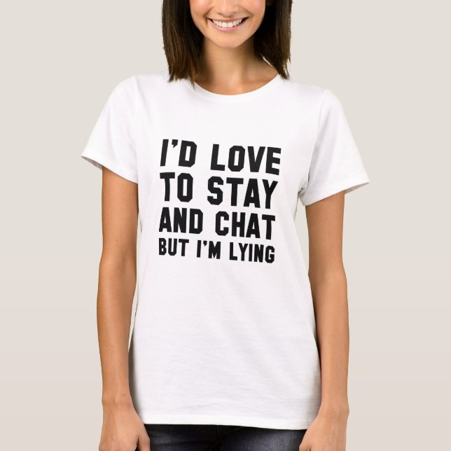 Stanna och Chatta T Shirt (Framsida)