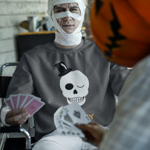 Stanna och prata mina vänner, herre Skull Shirt Långärmad Tröja