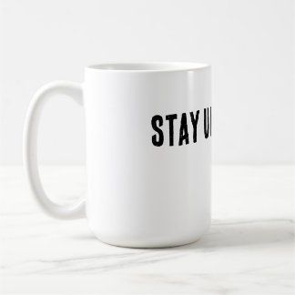 Stanna Otrubbad Minimalistisk Typsnitts-T-Shirt Kaffemugg