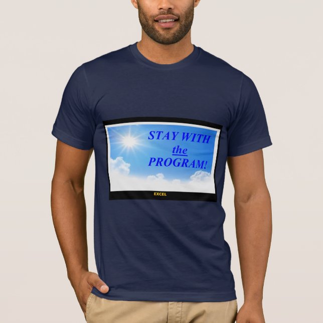 Stanna på den positiva vägen! t shirt (Framsida)
