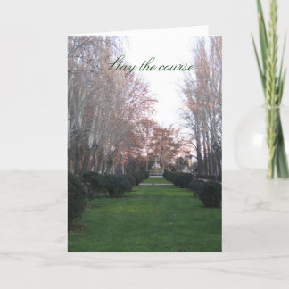 Stanna på kurskortet kort