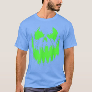 Stanna på Pumpkin Ansikte Hallowen-familjens Mat T Shirt