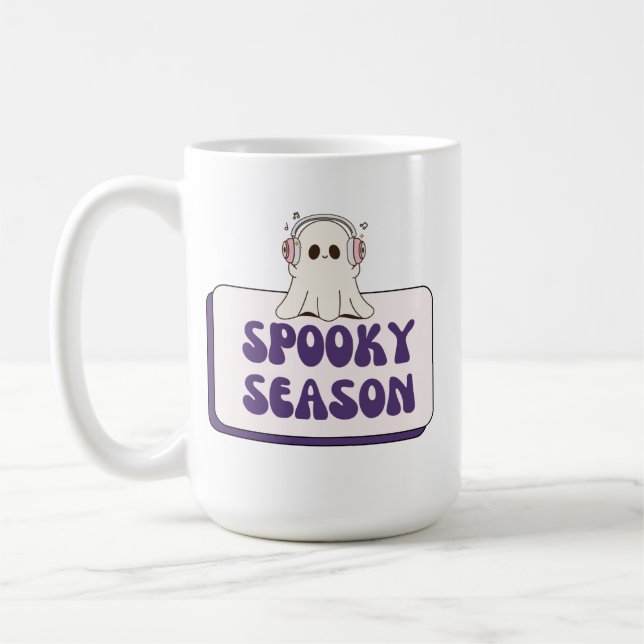 Stanna på Spooky Coffee Mugg (Vänster)