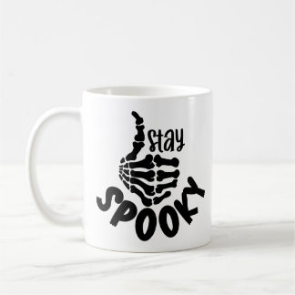 Stanna på Spooky Funny Halloween Kaffemugg