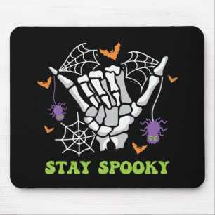 Stanna på Spooky Halloween Skeleton Hand Musmatta