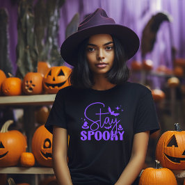 Stanna på Spooky Halloween T Shirt