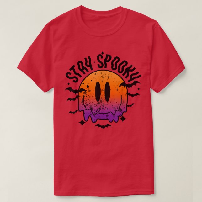 Stanna på Spooky Halloween T-Shirt (Design framsida)