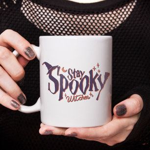 Stanna på Spooky Witches Witch Halloween Funny Jumbo Mugg