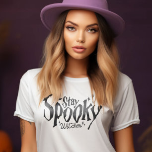 Stanna på Spooky Witches Witch Halloween Funny T Shirt