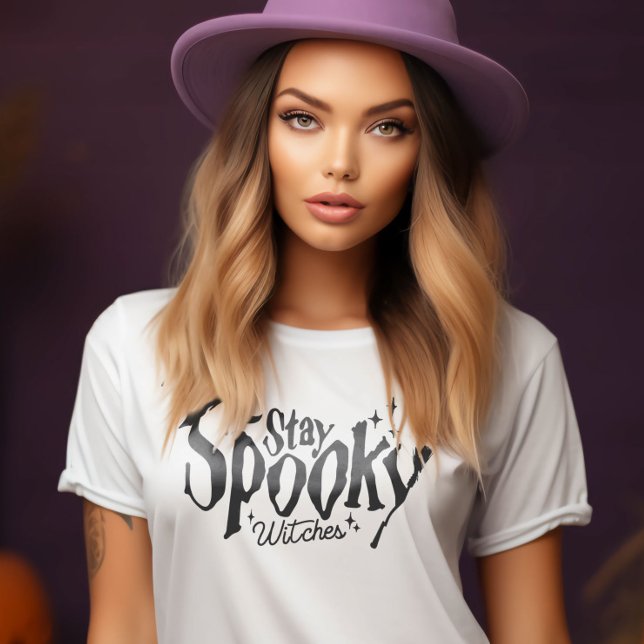 Stanna på Spooky Witches Witch Halloween Funny T Shirt (Stay Spooky Witches Witch Halloween Funny T-Shirt)