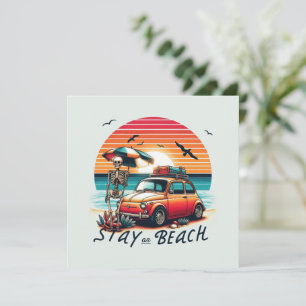 Stanna på stranden - Retro Vibes - Skeleton