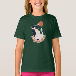Stanna Pawsitiv Ungdomar Djup Skoggrön Smokingkatt T Shirt