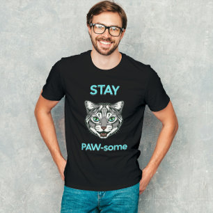 Stanna Pawsome pun cat T Shirt