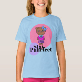 Stanna Perfekt Cute Kattunge med Söt Bow T Shirt