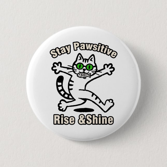 Stanna Positiv Katt Knapp (Framsida)