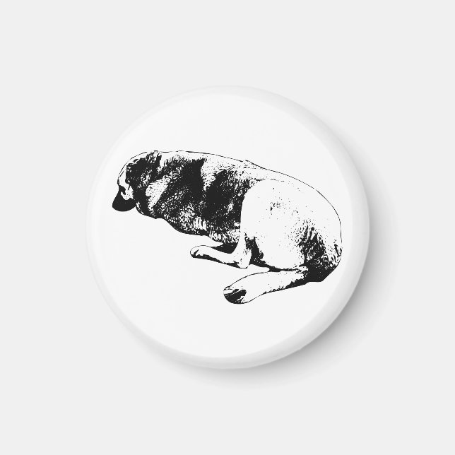 Stanna rätt här magnet (Framsidan)