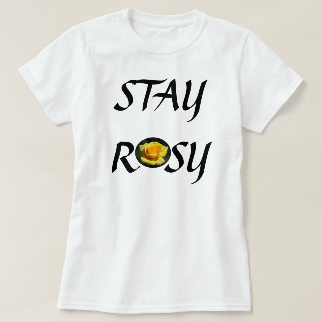 Stanna Rosy Gul ros Shirt Tee (Design framsida)