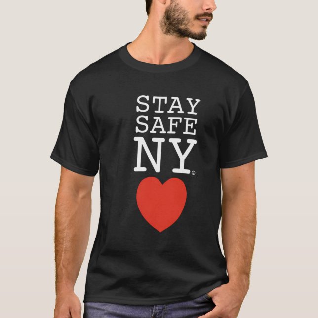 Stanna Säker ny Hoodie T Shirt (Framsida)