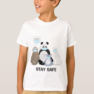 Stanna Säkert, Polar Bear, Koala, Varg, Panda T Shirt