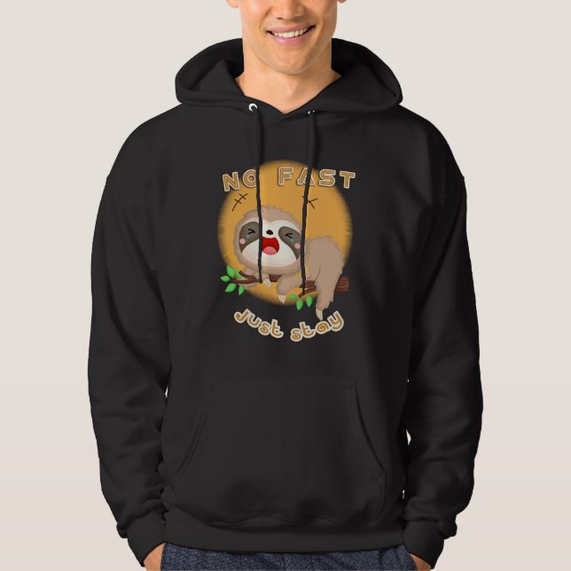 Stanna sakta hoodie (Framsida)