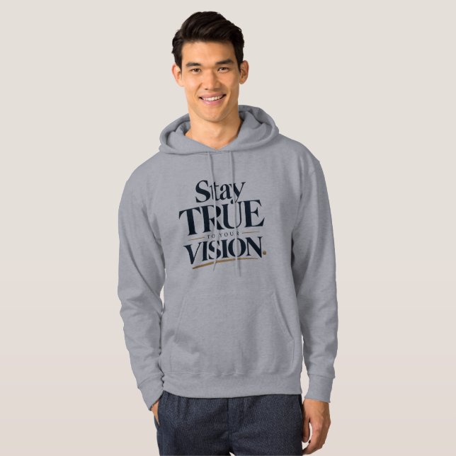 Stanna sann • För din vision Hoodie (Hel framsida)