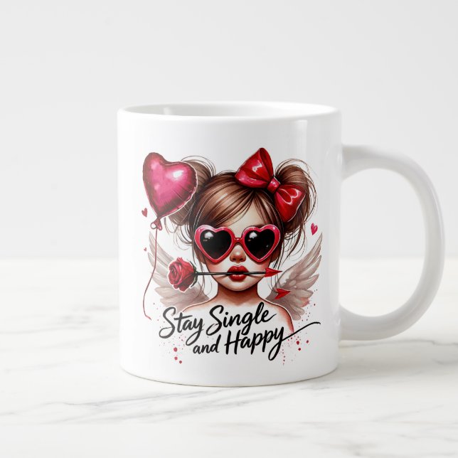 Stanna singel & Lycklig Jumbo Mugg (Höger)