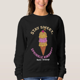 Stanna Söt Strössel Godhet Retro Glass Hjärta T Shirt