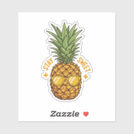 Stanna sötad ananas klistermärken