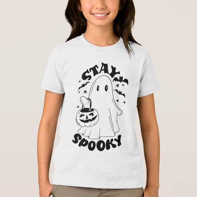 Stanna Spooky Ghost T Shirt (Framsida)