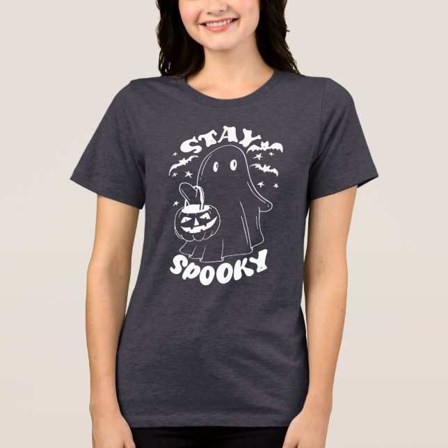 Stanna Spooky Ghost T Shirt (Framsida)