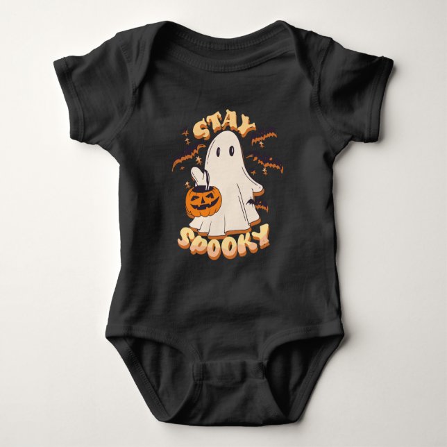 Stanna Spooky Ghost T Shirt (Framsida)