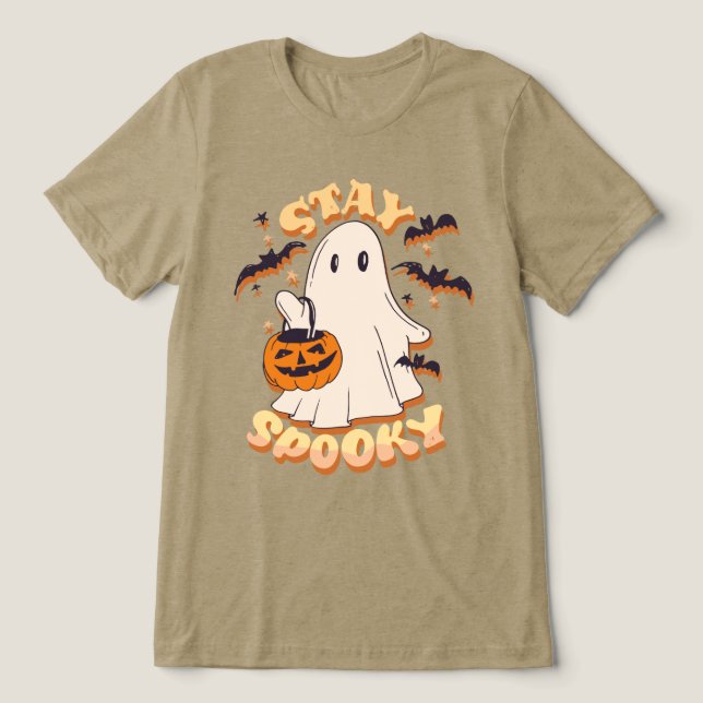 Stanna Spooky Ghost T Shirt (Design Framsida)