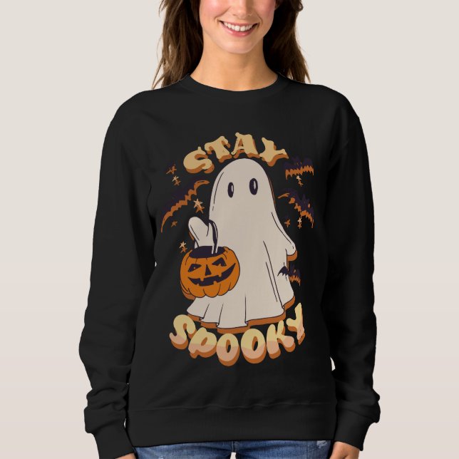Stanna Spooky Ghost T Shirt (Framsida)
