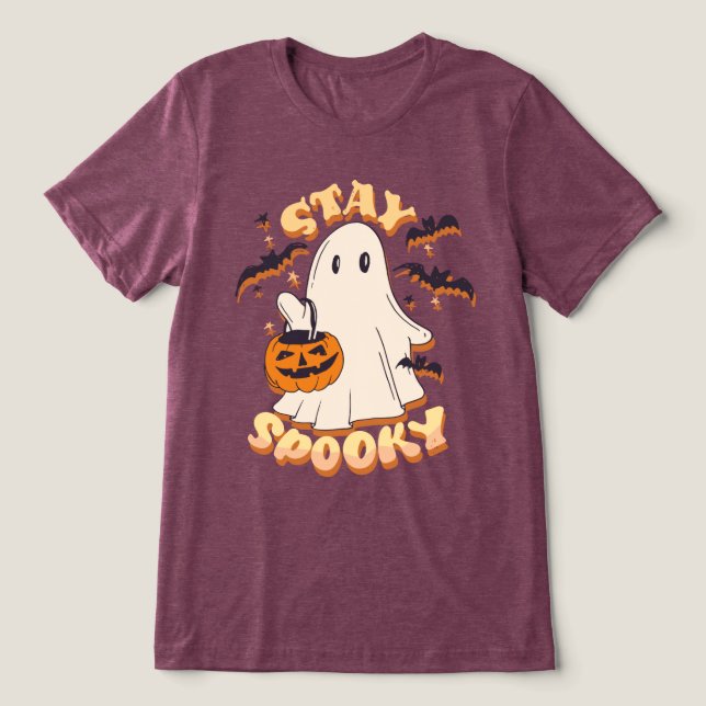 Stanna Spooky Ghost T Shirt (Design Framsida)