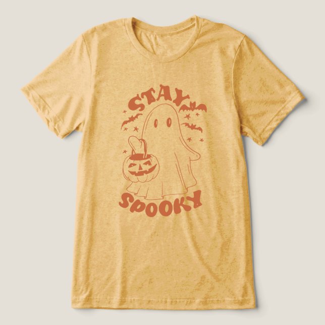 Stanna Spooky Ghost T Shirt (Design Framsida)