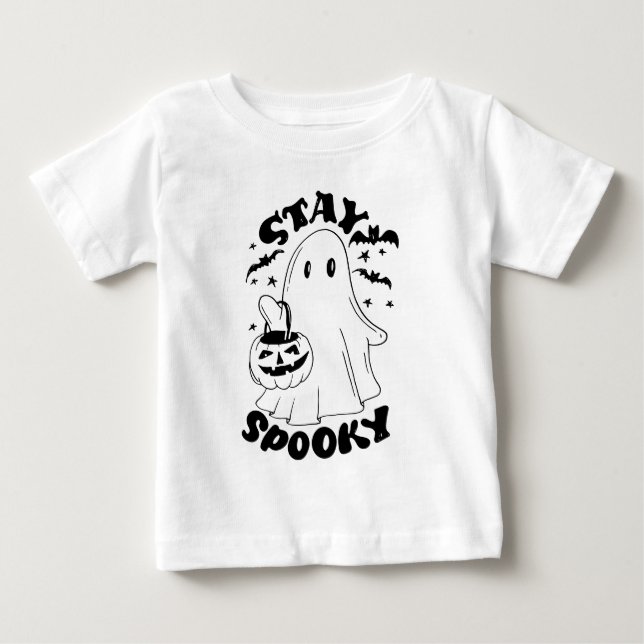 Stanna Spooky Ghost T Shirt (Framsida)