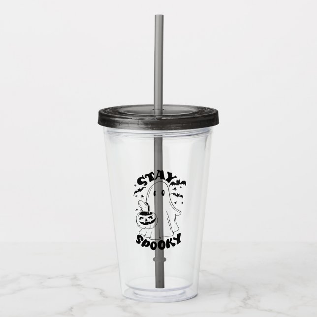 Stanna Spooky Ghost Take Away Mugg (Framsida)