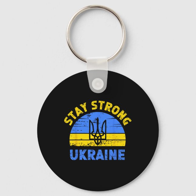 Stanna starka Ukraina1  Nyckelring (Framsida)