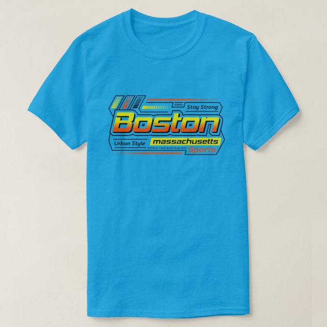 Stanna starkt Boston Massachusetts City T Shirt (Design framsida)