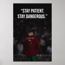 Stanna Tålamod Stanna Farlig Motivationsaffisch